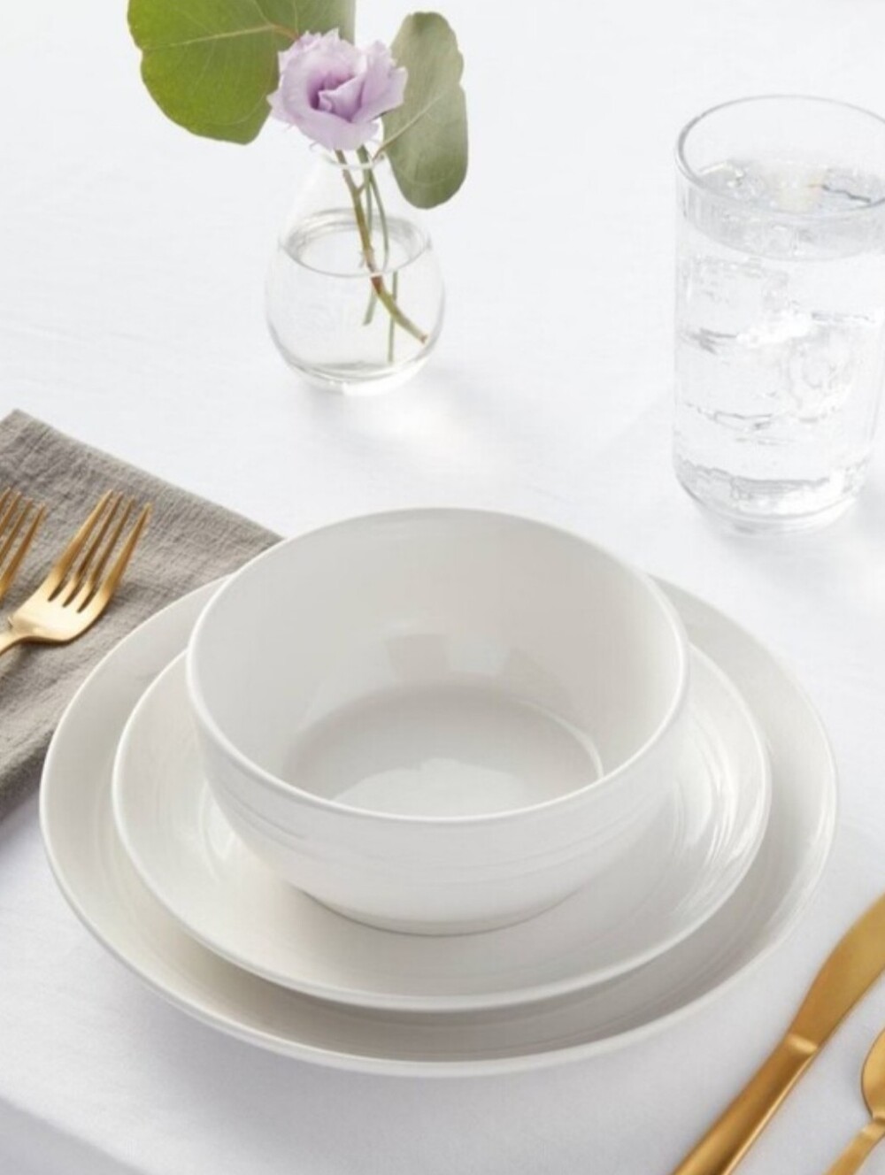Threshold Target WESTFIELD White Embossed Rings Coupe Dinner Plate Set of -